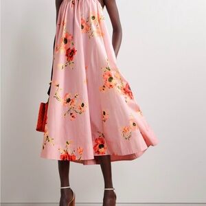 Zimmermann Pink A-Line Midi Dress Resort Wear